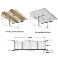 timco valkoinen kattohylly